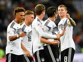 Schulz's last minute goal gave Germany the win. AFP