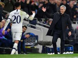 Tottenham survive scare to make last 16 on Mourinho's home bow. AFP