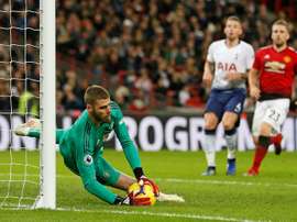 De Gea was a star turn, as he shut out Tottenham in the second half. AFP