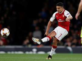 O homem do jogo (mais da segunda parte) do Arsenal: Alexis Sánchez. AFP