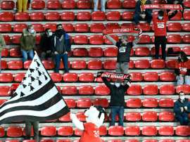 Rennes fans had to rush for the exits are their team lost to Angers. AFP
