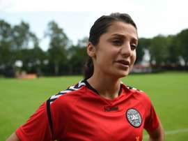 Nadia Nadim has handed in her transfer request at Manchester City. AFP
