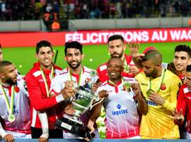 Tighazoui scored the winning goal for Wydad in the CAF Super Cup. AFP