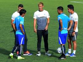 Honda would love to play against Bolt. AFP