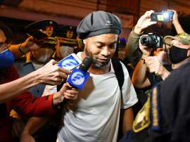 Ronaldinho is set to be released from jail on 24th August. AFP