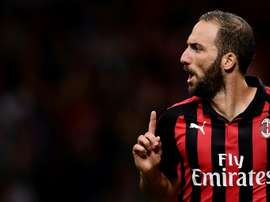 Higuain scored his first of the season. AFP