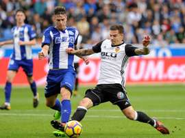 Valencia are now just a point behind Barcelona. AFP