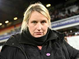 Emma Hayes was angry with the referee in draw with Lyon. AFP