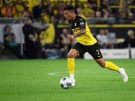 Jadon Sancho got a goal and an assist in Dortmund 2-0 win v Bayern. AFP