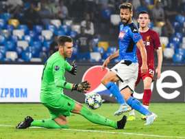 Llorente was delighted to score for Napoli. AFP