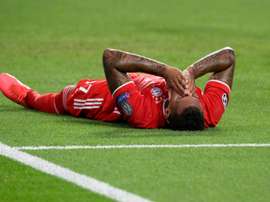 Jerome Boateng was forced off by injury during the first half of the Champions League final. AFP