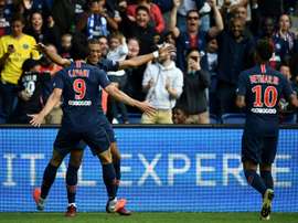 Mbappé, Cavani e Neymar. AFP