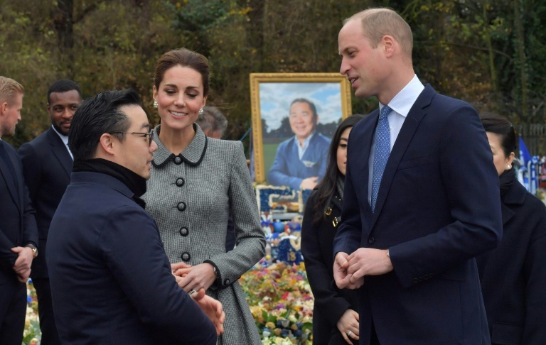 Prince William and Kate pay tribute to Vichai's family