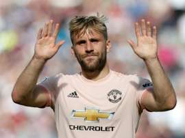 Shaw mocked Pogba on Twitter following his penalty miss. AFP