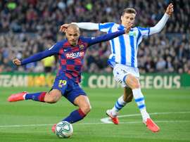 Martin Braithwaite falou sobre Messi e Suárez. AFP
