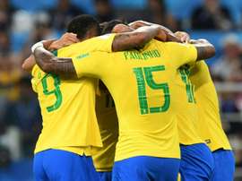 Thiago Silva grabbed Brazil's second. AFP