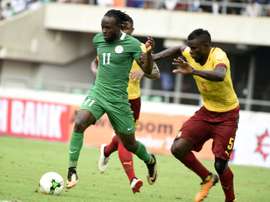 Moses in action for Nigeria. AFP