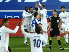 Eden Hazard scored and assisted in Real Madrid's 1-4 thrashing of Alaves. AFP