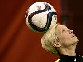 Megan Rapinoe, pictured on June 25, 2015, suffered a torn anterior cruciate ligament in a non-contact incident in Honolulu