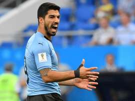 Suárez lideró la goleada. AFP