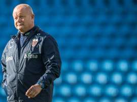 Per-Mathias Hogmo has quit as Norways football coach. AFP