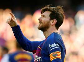 Messi struck after coming off the bench. AFP
