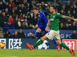 Leicester welcome Rodgers with win over Brighton. AFP
