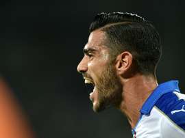 Italys forward Graziano Pelle (C) celebrates after scoring during the Euro 2016 group H qualifying football match between Italy and Malta on September 3, 2015 at the Artemio Franchi stadium in Florence