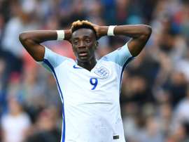 Tammy Abraham scored a vital goal for England Under 21s. AFP