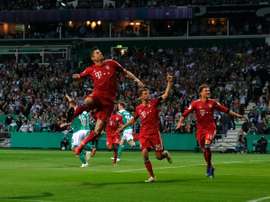 Robert Lewandowski fired them to a 3-2 win over a valiant Werder Bremen. AFP