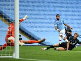 Man City won 5-0. AFP
