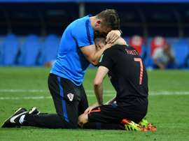 Rakitic no siempre jugó en las filas de Croacia... AFP