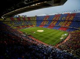 Escalações oficiais confirmadas de Barcelona e Slavia. AFP