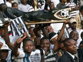 Lubumbashi TP Mazembes fans are pictured in 2015