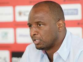 Vieira s'agace face aux journalistes. AFP