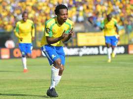 Percy Tau could soon be signed by Brighton. AFP