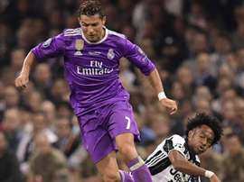 Ronaldo has taken the number 7 shirt off Cuadrado. AFP