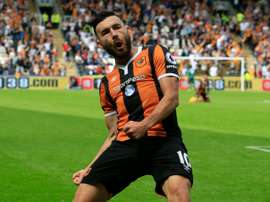Robert Snodgrass, pictured on August 13, 2016, scored his first for Scotland on 10 minutes with a miscued cross
