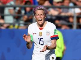 Rapinoe has been involved in a war of words with Trump. AFP