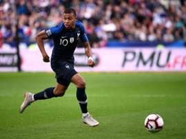 Kylian Mbappe has retained his sparkling World Cup form for France. AFP