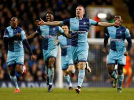Les joueurs de Wycombe Wanderers. AFP