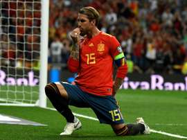 Ramos' penalty broke the deadlock in Madrid. AFP