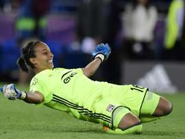 Lyons goalkeeper Sarah Bouhaddi. AFP