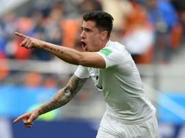 Giménez está dentro del once de los más jóvenes del Mundial. AFP
