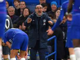 Sarri explicó lo sucedido tras el partido. AFP/Archivo