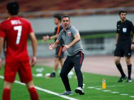 Pereira, feliz por romper el reinado del Guangzhou. AFP