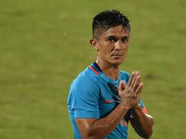Chhetri has been as prolific as Messi. AFP