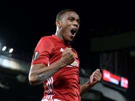 Martial scored and got an assist in his side's 4-1 Carabao Cup victory over Burton Albion. AFP
