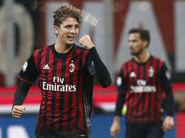 AC Milan's midfielder Manuel Locatelli. AFP