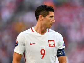 Lewandowski se convirtió en el máximo goleador en Europa. AFP